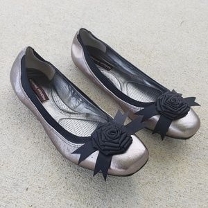ADRIENNE  VITTADINI flats with bow, 7.5